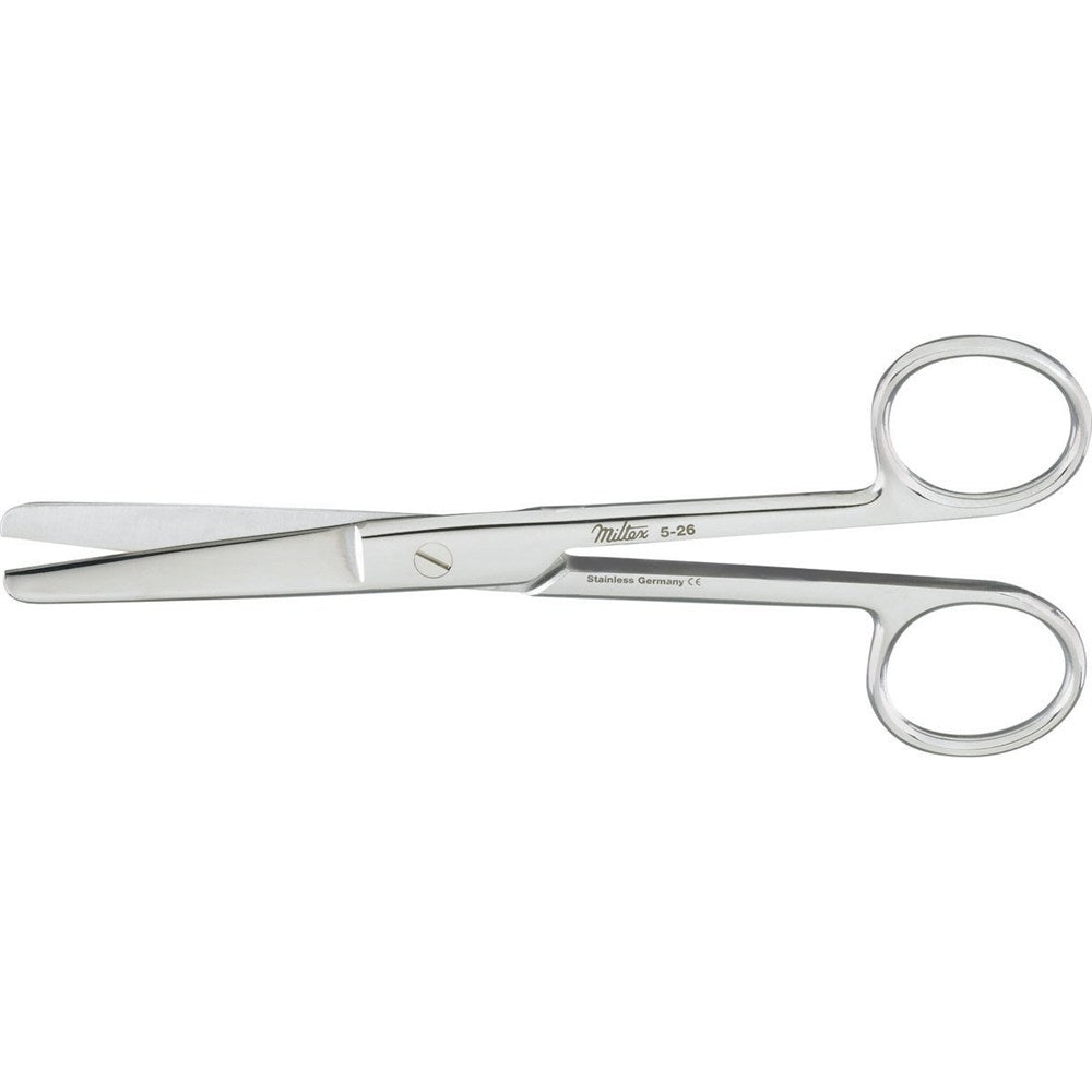MILTEX Standard Pattern Operating Scissors, straight, 5-3/4" (145mm), Standard Pattern, blunt-blunt points. MPN: 5-26