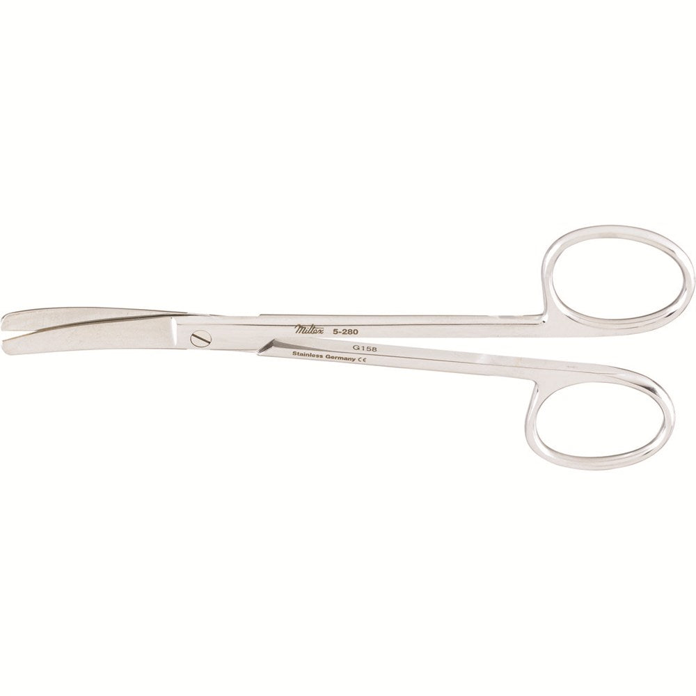 MILTEX WAGNER Plastic Surgery Scissors, 4-3/4" (119mm), curved, blunt-blunt points. MPN: 5-280