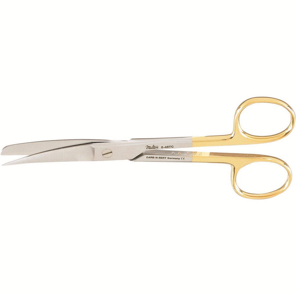 MILTEX Operating Scissors, 5-3/4" (145mm), tungsten carbide, Standard Pattern, curved, sharp-sharp points. MPN: 5-36TC
