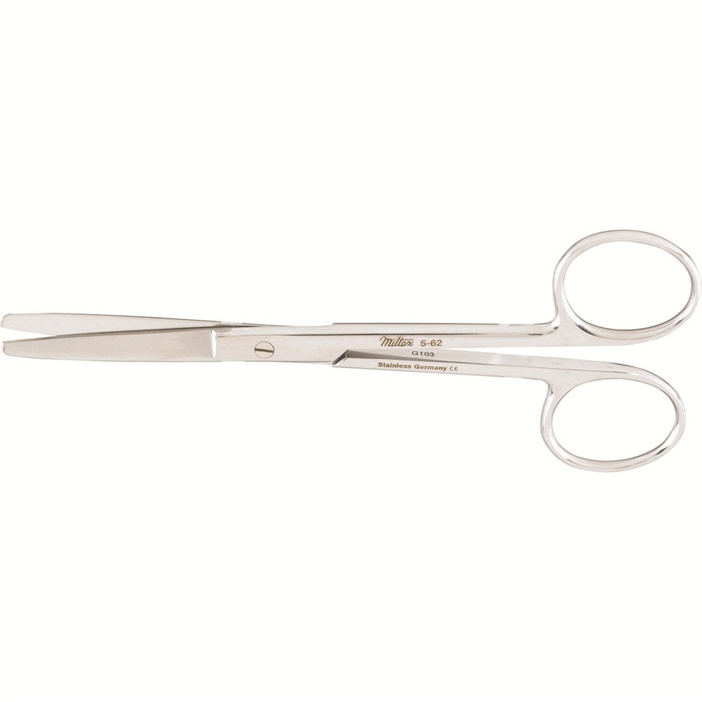 MILTEX Lightweight Operating Scissors, 5-1/8" (130mm), Straight, Blunt-Blunt Points. MPN: 5-62