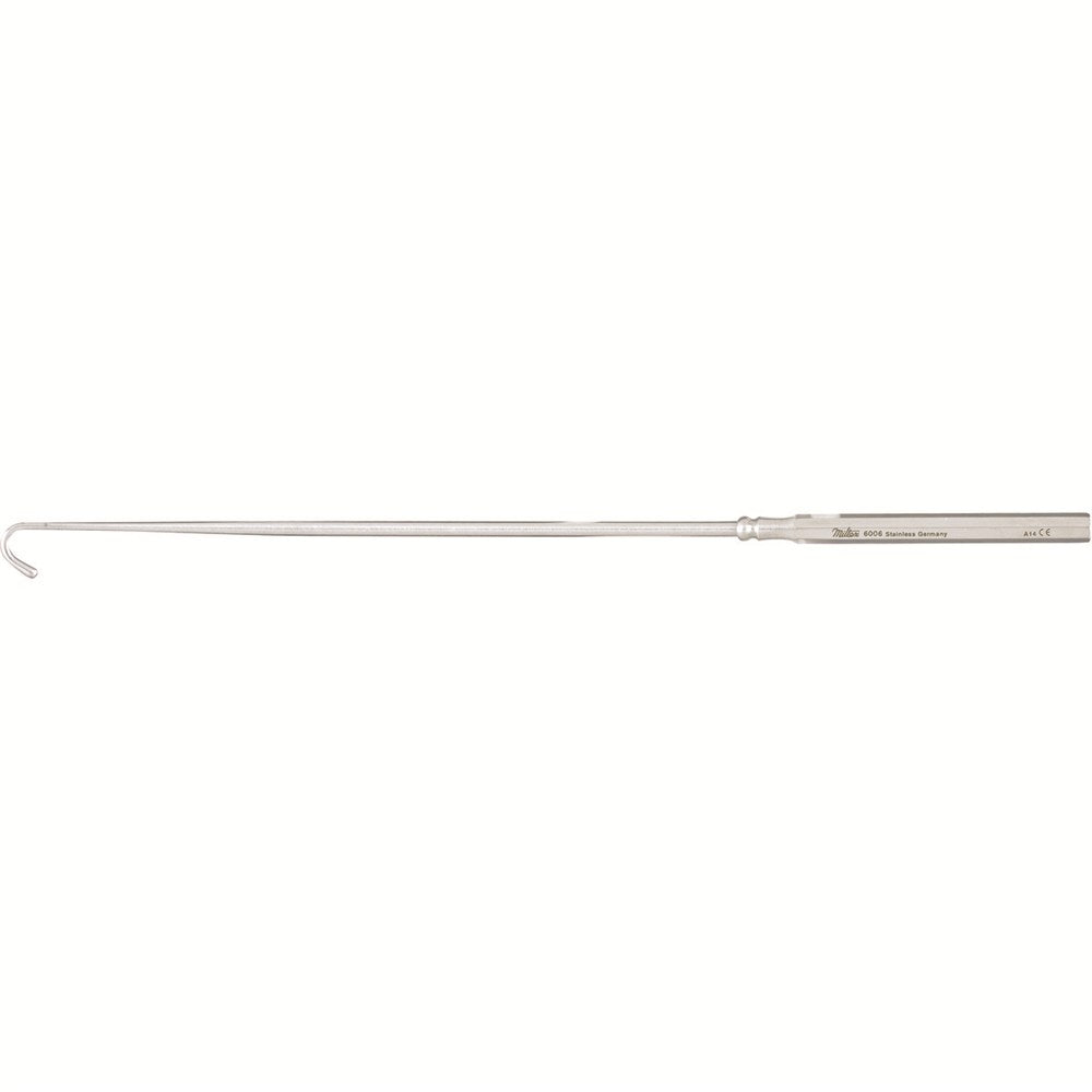 MILTEX COVAULT Ovariohysterectomy Hook with probe tip, 8-1/4" (21 cm). MPN: 6006