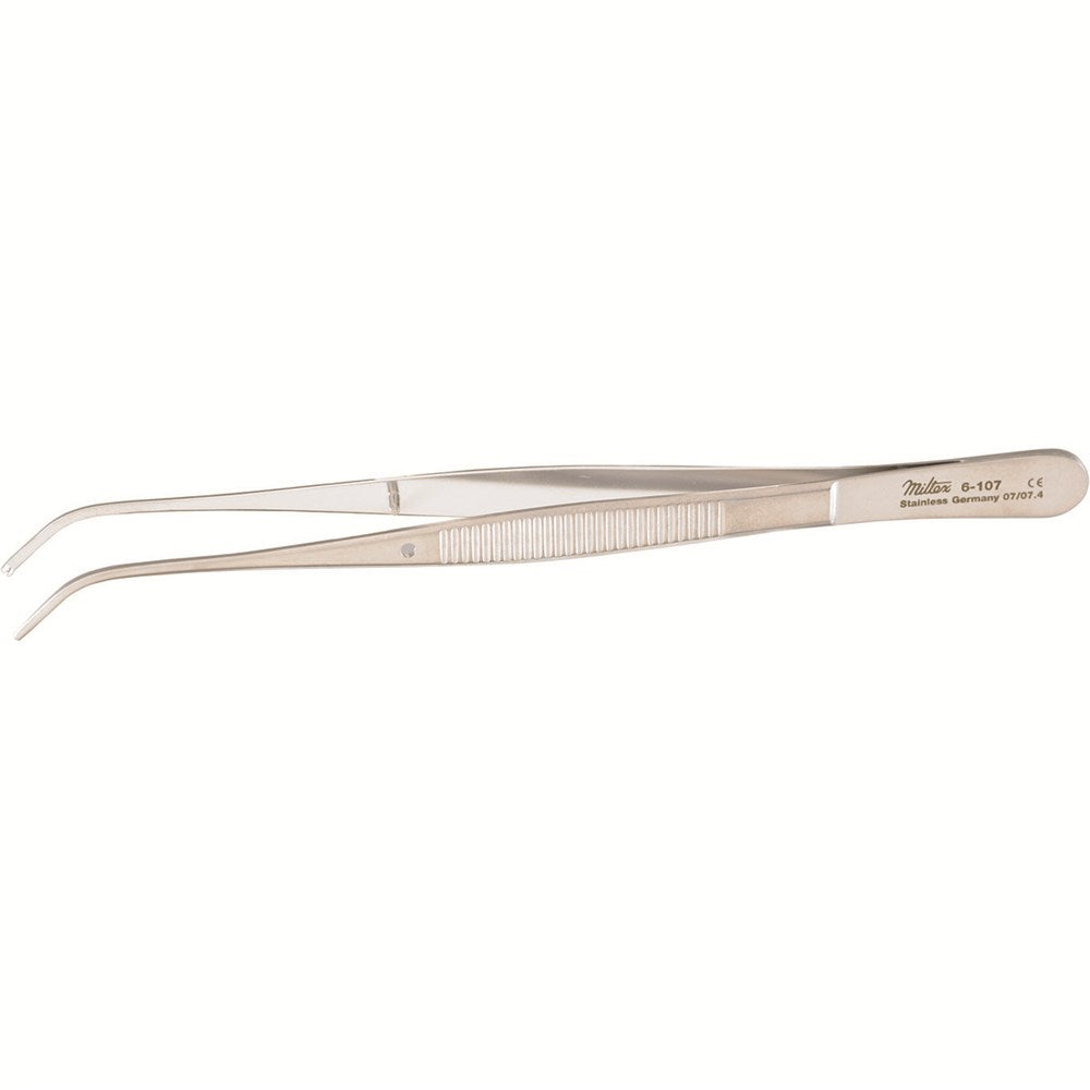 MILTEX SEMKEN Tissue Forceps, 4-7/8" (124mm), curved, 1 x 2 teeth. MPN: 6-107