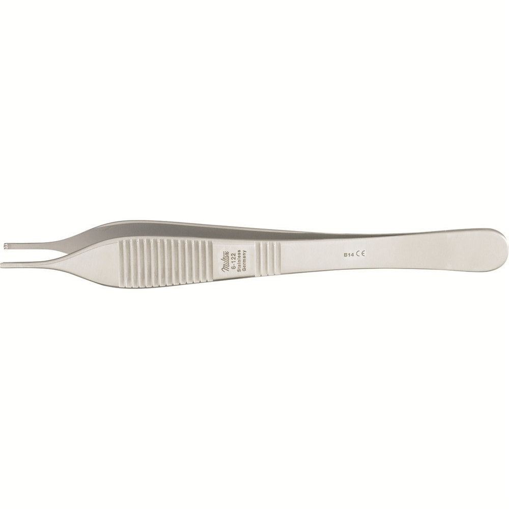 MILTEX ADSON Tissue Forceps, 4-3/4" (121mm), delicate, 2 x 3 teeth. MPN: 6-122