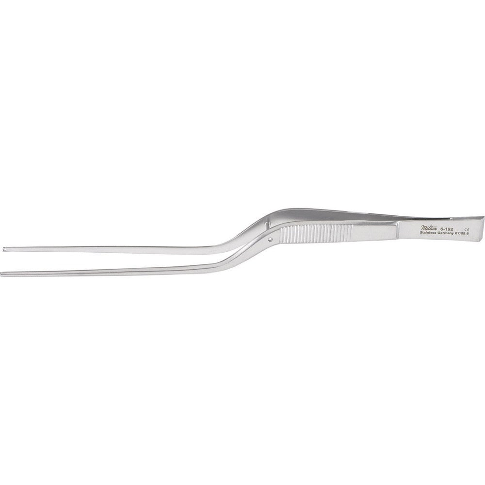 MILTEX CUSHING Forceps, 7-1/4" (187mm), bayonet, 1 x 2 Teeth, Scraper End. MPN: 6-192