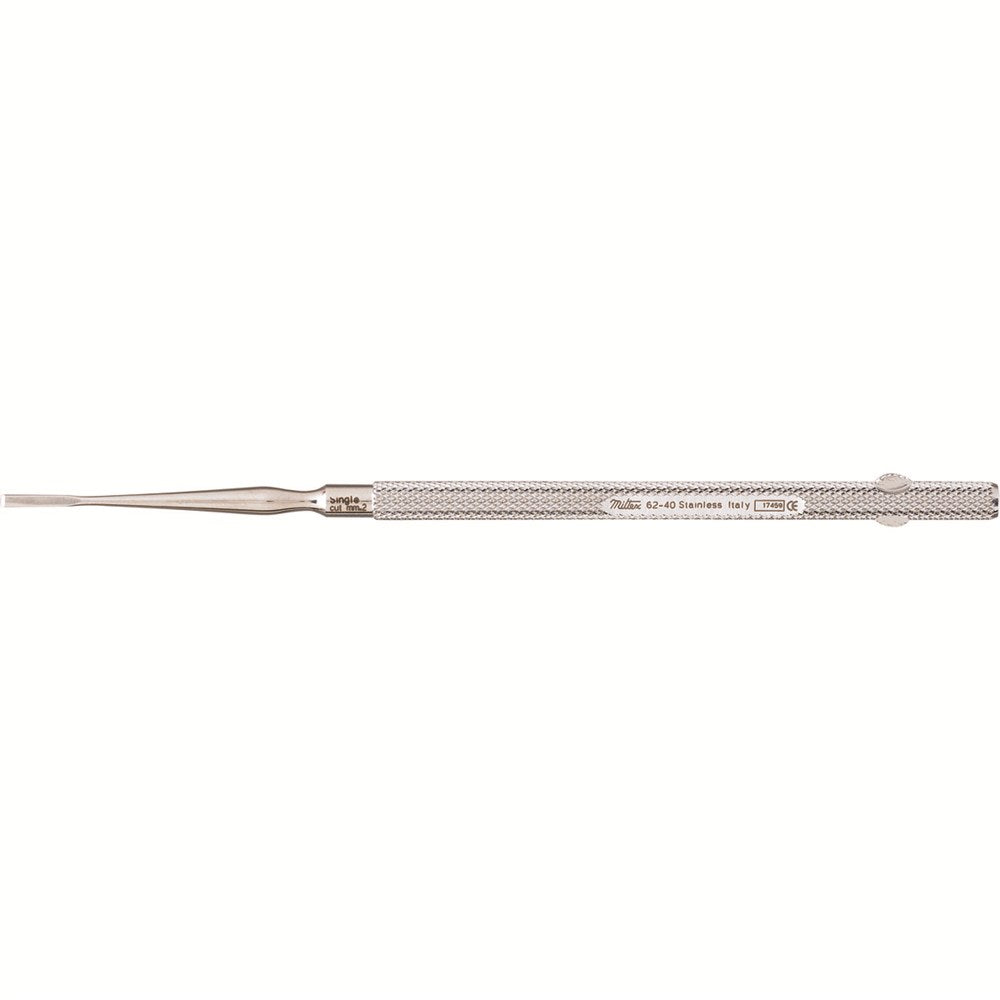 MILTEX Freer Chisel, 6-1/2" (162mm), Single-Cut, Blade 2mm wide. MPN: 62-40