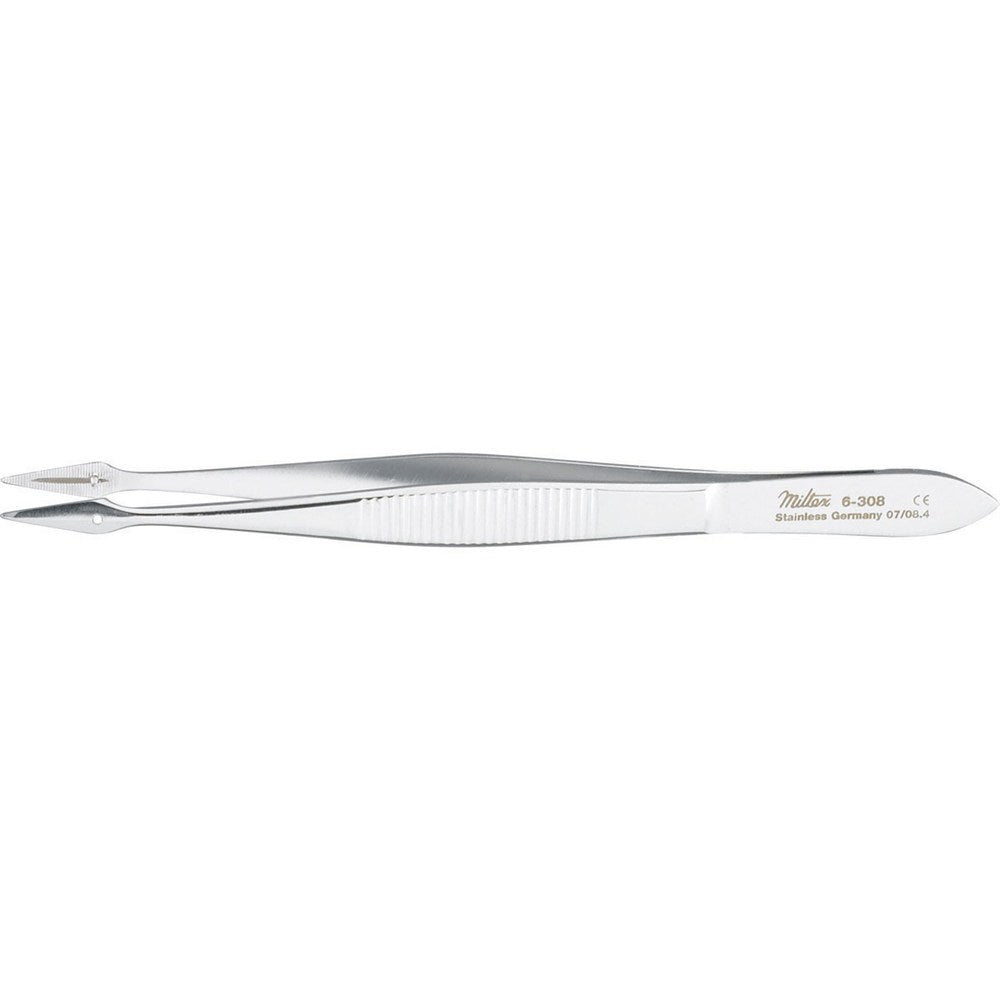 MILTEX CARMALT Splinter Forceps, 4-1/8" (106mm), Straight, Serrated. MPN: 6-308