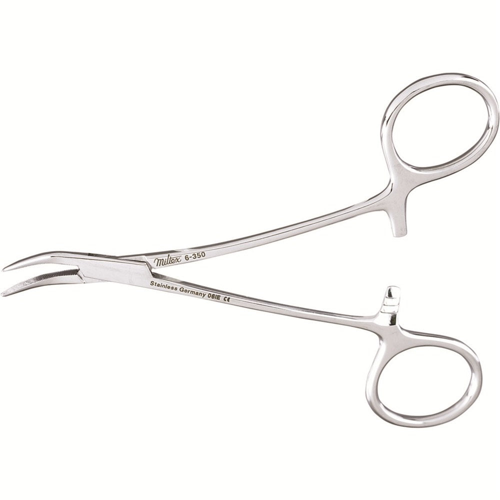 MILTEX PEET Splinter Forceps 4 3/4" (12.1cm) double curve. MPN: 6-350