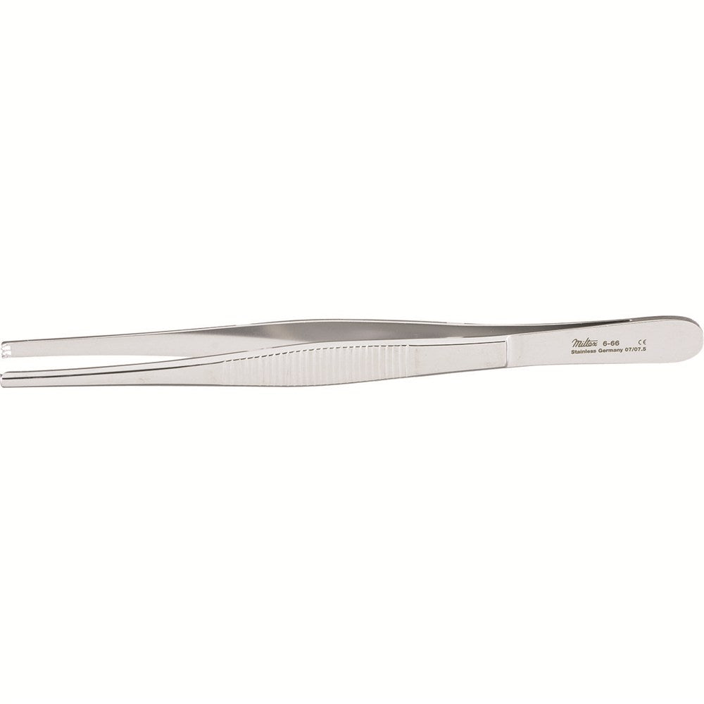 MILTEX Tissue Forceps 2 X 3 teeth, standard pattern serrated handles, 6" (15.2 cm). MPN: 6-66