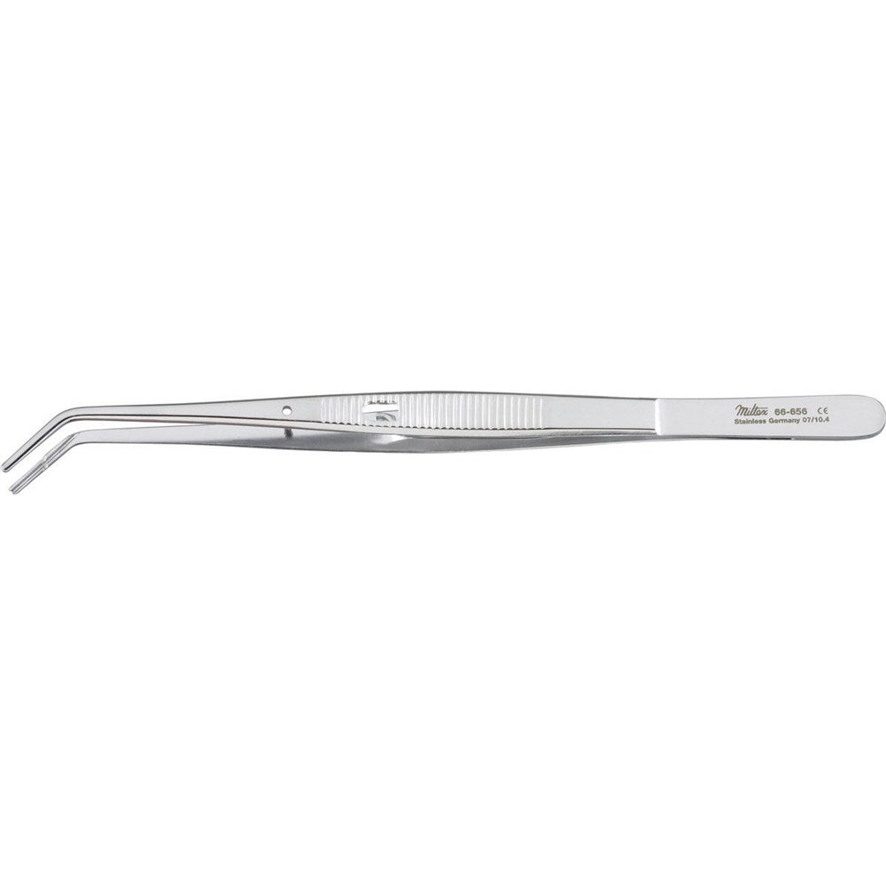MILTEX COLLEGE Cotton Pliers with lock, angled, longitudinal serrations. MPN: 66-656