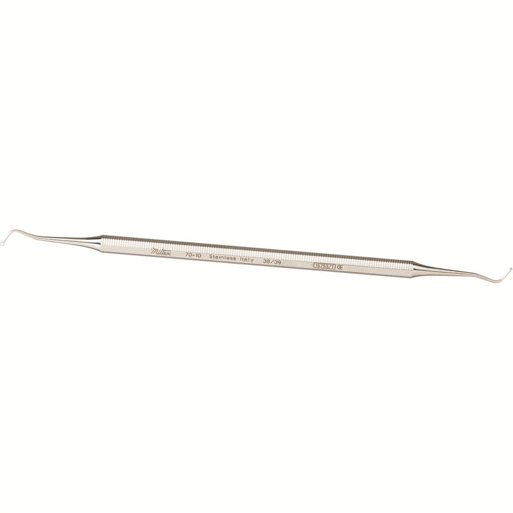 MILTEX Dental Excavator 6-1/2" (164.5mm), No. 38/39, Double-Ended, Round Handle. MPN: 70-10