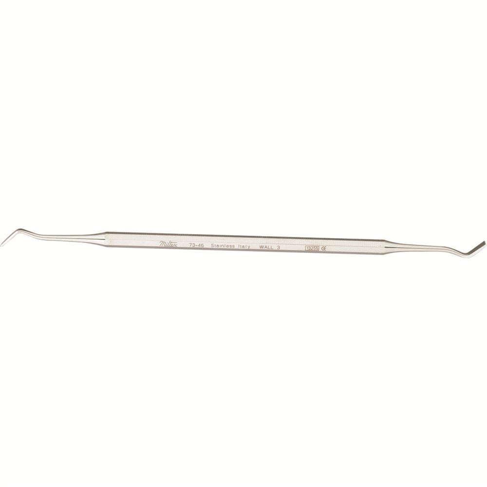 MILTEX Dental Carver, Wall 3, Double End, Octagonal. MPN: 73-46