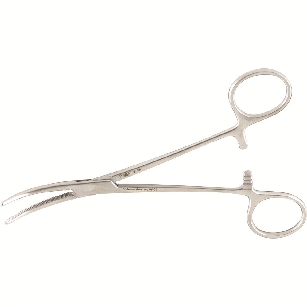 MILTEX CRILE Forceps, 6-1/4" (160mm), curved. MPN: 7-48