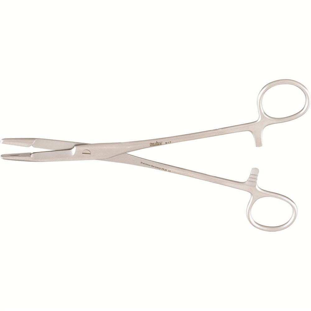 Miltex Olsen-Hegar Needle Holder with Suture Scissors, 7¼" (18.3 cm), Serrated Jaws. MPN: 8-17