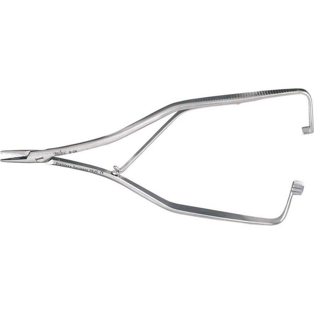 Miltex Boynton Needle Holder, 4⅞" (12.5 cm), Delicate Serrated Jaws. MPN: 8-26