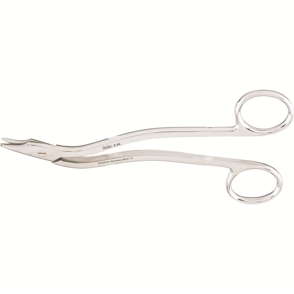 MILTEX HEATH Suture Scissors, 6-1/8" (15.4 cm), serrated blade. MPN: 9-96
