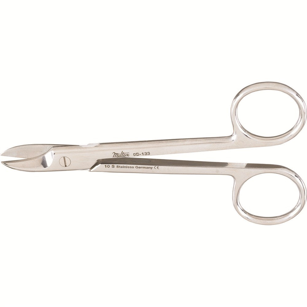 MILTEX Wire Cutting Scissors, 4-3/8" (110mm), Straight, Smooth Blades. MPN: 9D-133