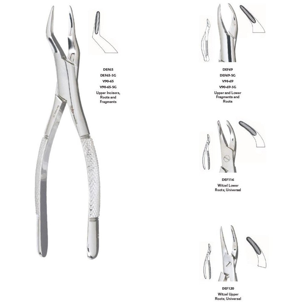 MILTEX 65 Extracting Forceps, Roots. MPN: DEF65 - Image 2
