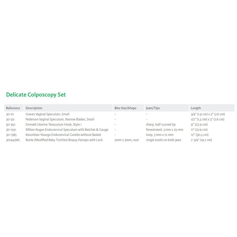 MILTEX Delicate Colposcopy Instrument Setup. MPN: IS103 - Image 2