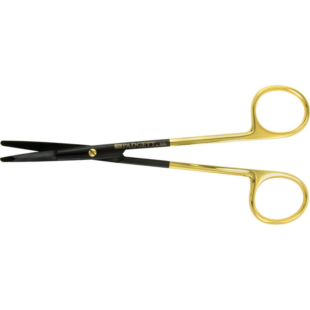 PADGETT KAYE Scissors, 5-3/4" (145mm), Ceramic Coated Tungsten Carbide and SuperCut, curved. MPN: PM-21SC740CTC