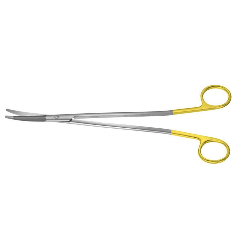 PADGETT Gorney Platysma Scissors, Saber-Back, Tungsten Carbide, Curved, 1 Serrated Blade, Length= 9" (229 mm). MPN: PM-2996