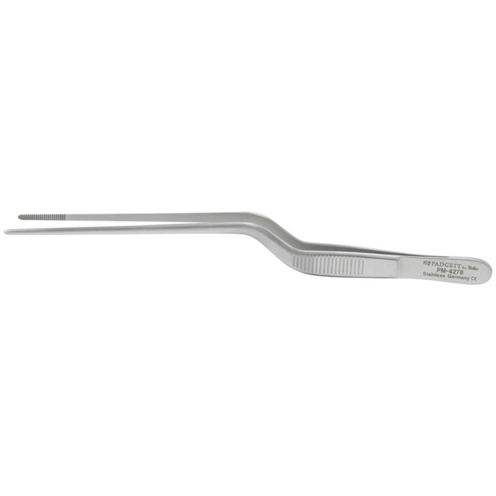 PADGETT Jansen Bayonet Dressing Forceps, Serrated, Length= 7-1/2" (191 mm). MPN: PM-4279