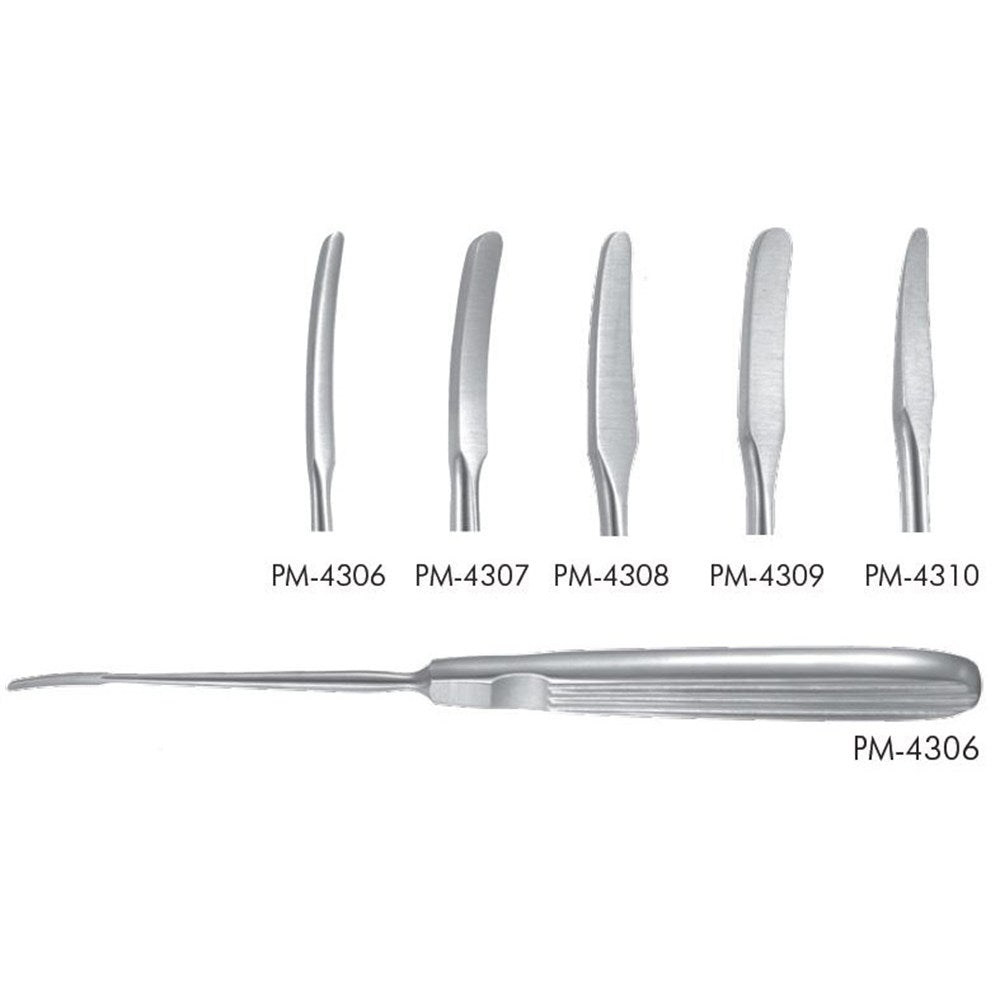 PADGETT Joseph Periosteal Elevator, No. 5, Length= 6-3/4" (173mm), Width= 3 mm. MPN: PM-4310