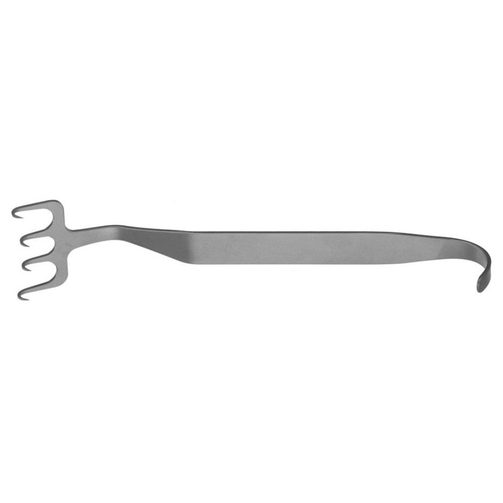 PADGETT Freeman Face Lift Retractor, Adamson Model, 4 Sharp Offset Prongs, Length= 7" (178 mm), Width= 37 mm. MPN: PM-520