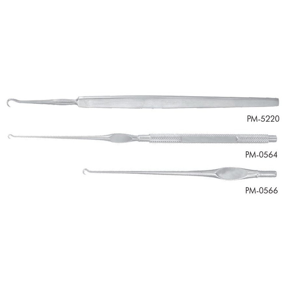 PADGETT Kilner Skin Hook, Sharp, Smooth Handle, Length= 5" (127 mm), Hook= 2.5 mm. MPN: PM-5220