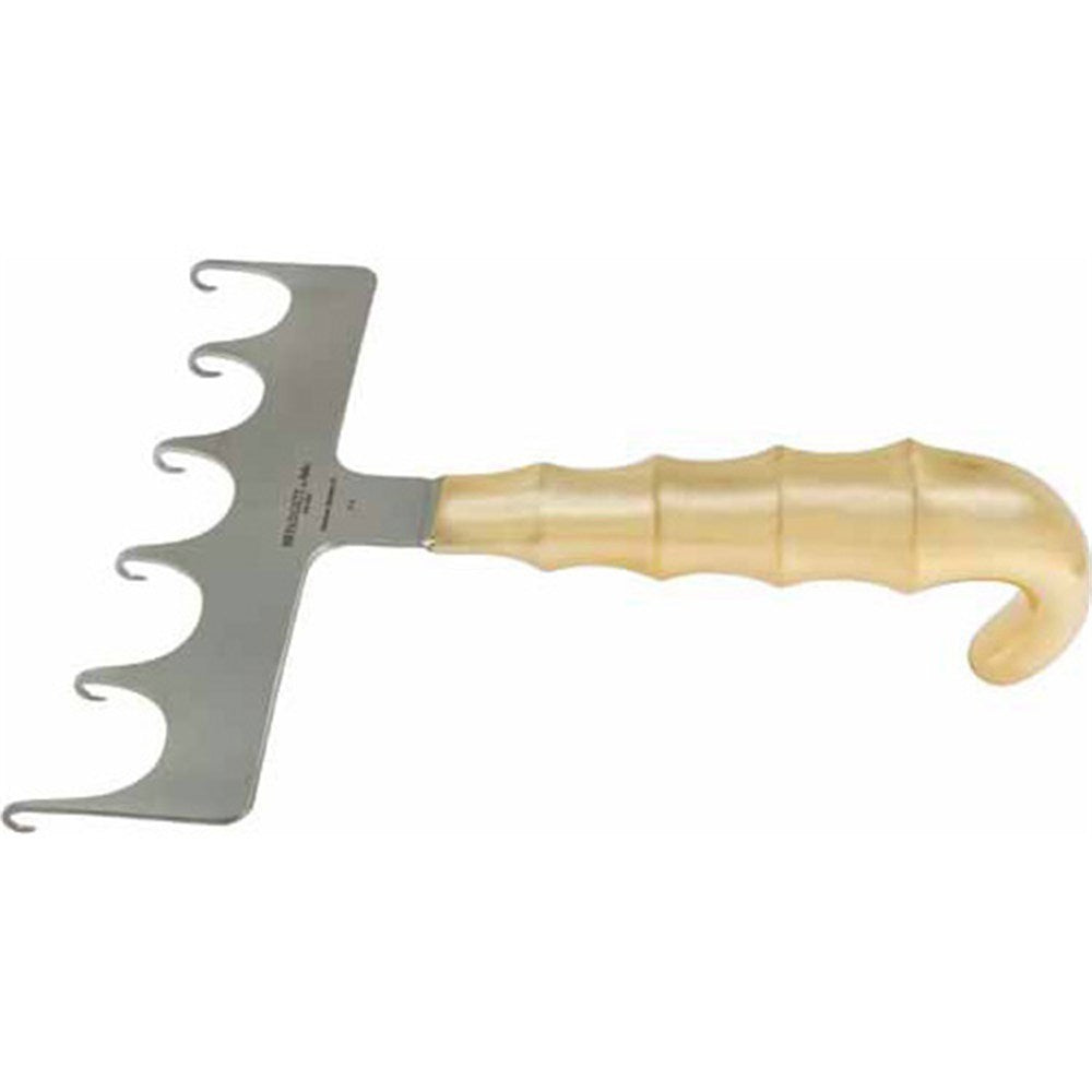 PADGETT Yancoskie Abdominoplasty Retractor, 7-1/4 (186mm), 6 Prongs, Sharp. MPN: PM-566
