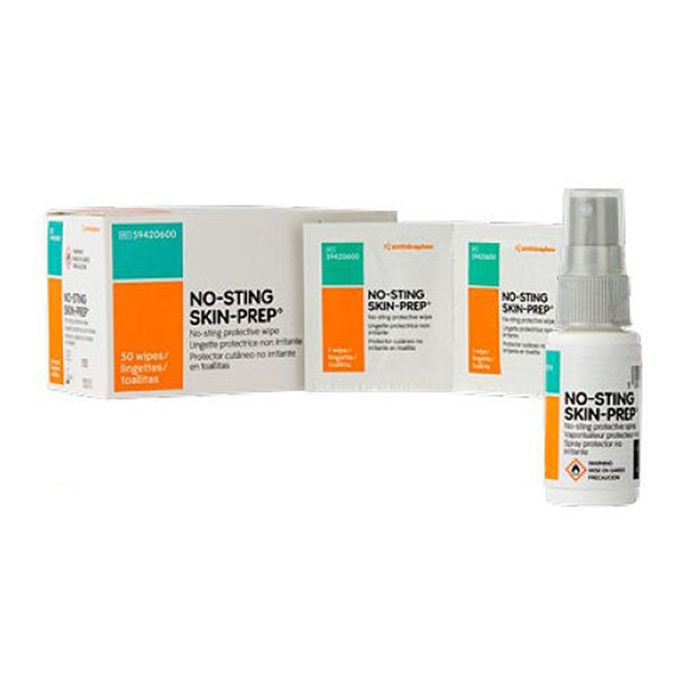 SMITH & NEPHEW SKIN-PREP No-Sting Wipes Protective Dressing, 50/pkg, 20 pkg/cs. MPN: 59420600