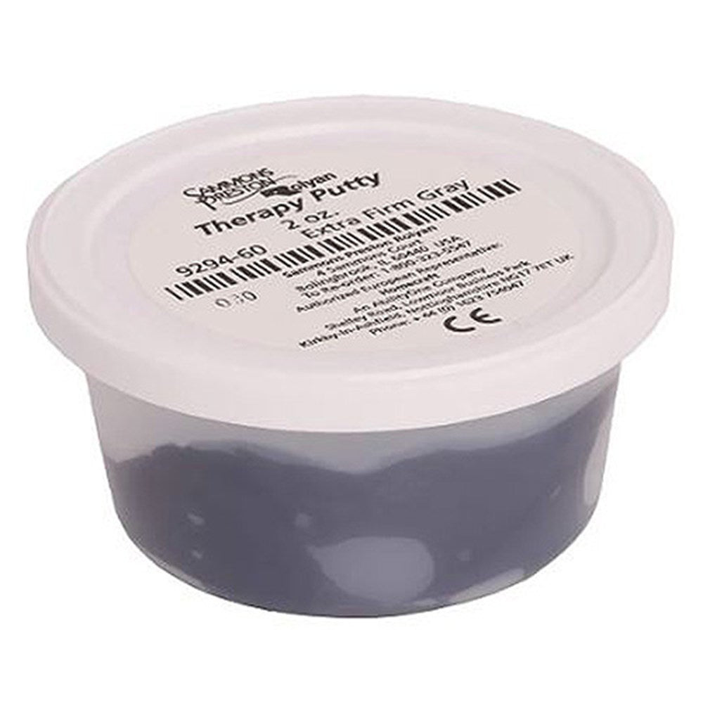 Rolyan Therapy Putty | Hand Therapy Putty, X-Firm, Gray, 2 oz. MPN: 081249424 / 929460