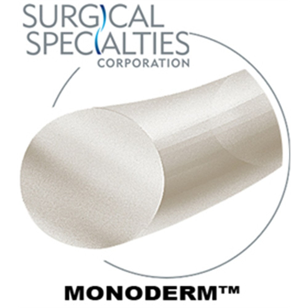 SURGICAL SPECIALTIES Monoderm Suture, Monofilament, Reverse Cutting, 5-0, 18"/45cm, 13mm, 3/8. MPN: Y463N