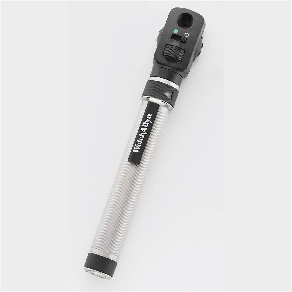 Welch Allyn 2.5v PocketScope Ophthalmoscope, AA alkaline battery handle & Soft Case. MPN: 12821