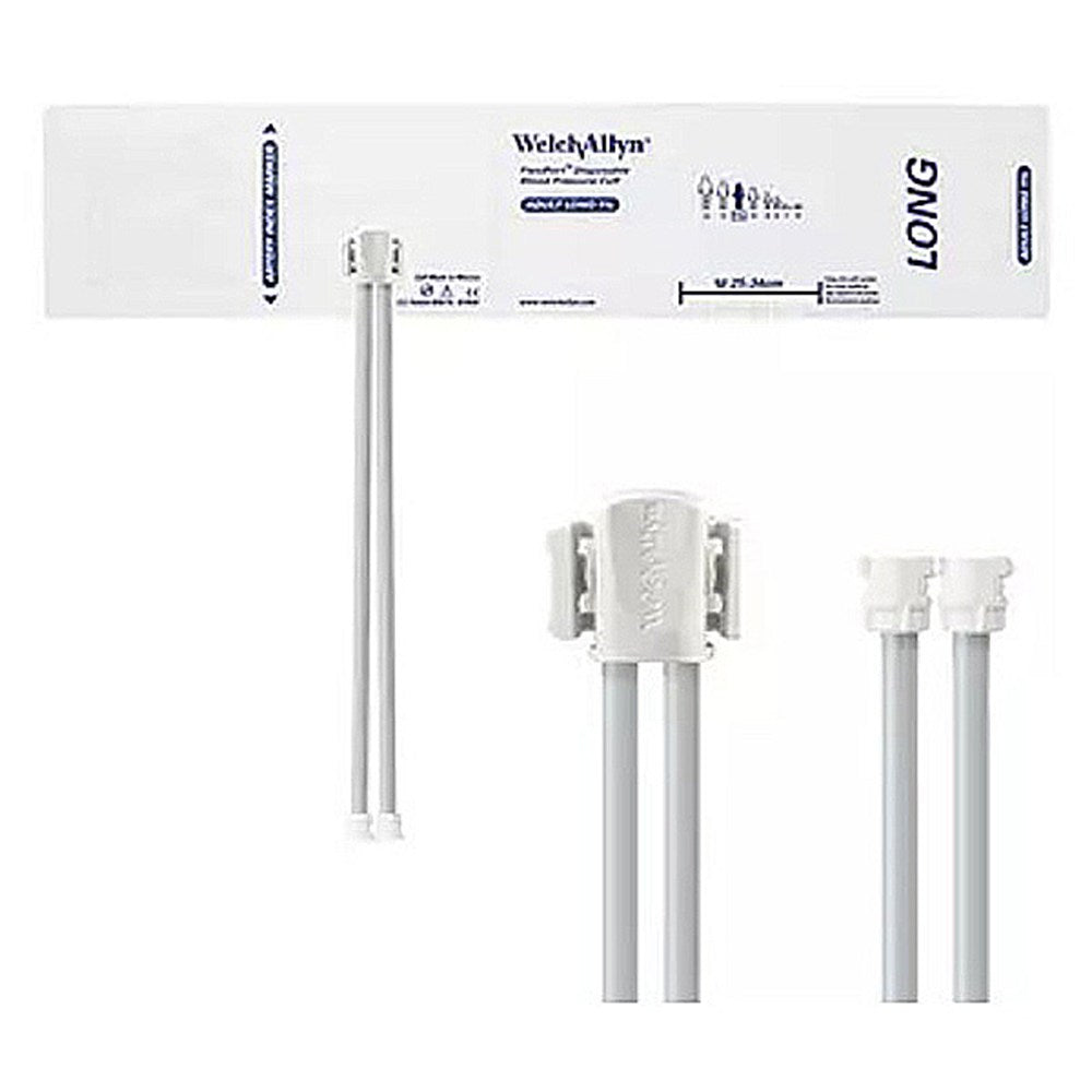 Welch Allyn FlexiPort Disposable Blood Pressure Cuff; Size-11L Adult Long, 2-Tubes, Female Locking Connectors; 20/pack. MPN: SOFT-11L-2MQ