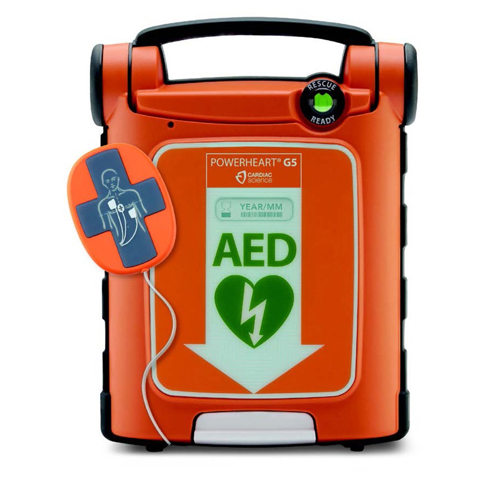 PowerHeart G5 AED Automatic Defibrillator ICPR Package. MPN: G5A-80C-S