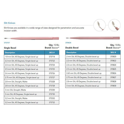 Slit & Phaco Knives