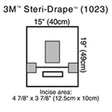 3M STERI-DRAPE Ophthalmic Small Drape with Incise Film & Pouch, 15" x 19". MPN: 1023