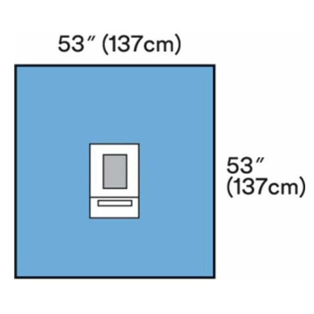 3M STERI-DRAPE Ophthalmic Drape with Incise Film & Pouch, 53" x 53", standard Blue Fabric. MPN: 1062