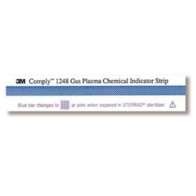3M COMPLY Gas Plasma Chemical Indicator Strips, 13/16" x 4", 250/box, 4 box/case. MPN: 1248
