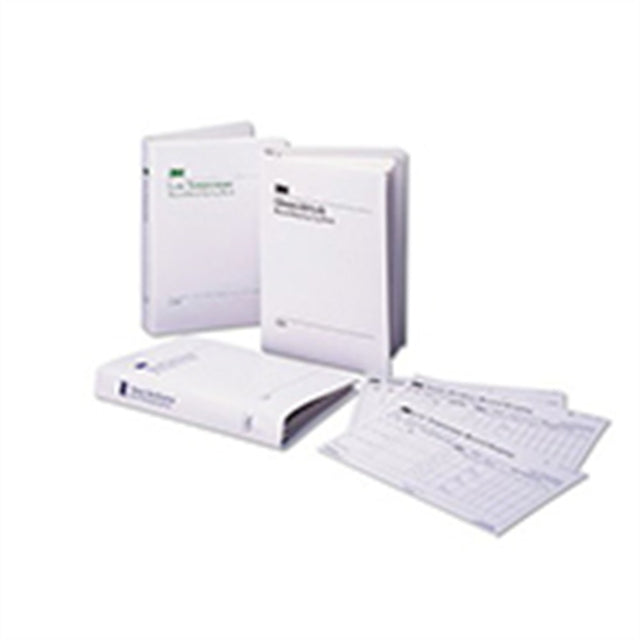 3M ATTEST Log Book with 50 Record Charts For Steam Sterilizers, Brown, For 1261 or 1262. MPN: 1266-A