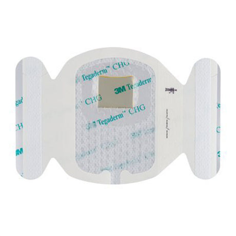 3M Tegaderm CHG Chlorhexidine Gluconate IV Securement Dressing, 2 3/4" x 3 3/8", 25/bx, 4 bx/cs. MPN: 1660 - Image 2