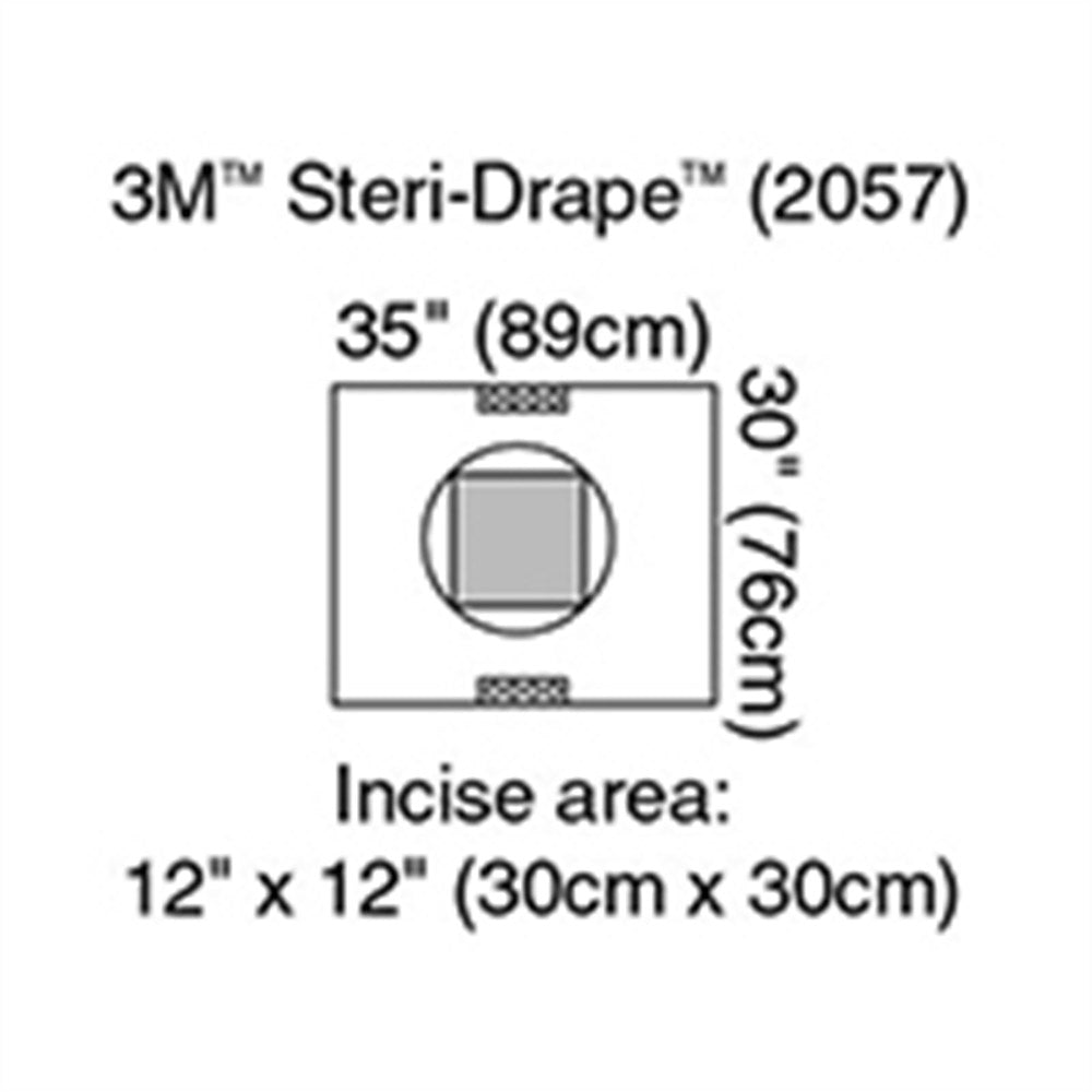 3M STERI-DRAPE Cesarean-Section with Incise Pouch, 35" x 30", 10/box, 4 box/case. MPN: 2057