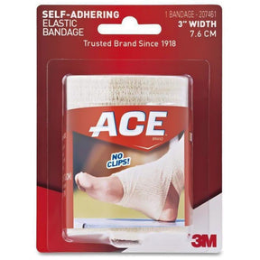 3M ACE 3" Athletic Bandage, Self-Adhesive, 72/case. MPN: 207461