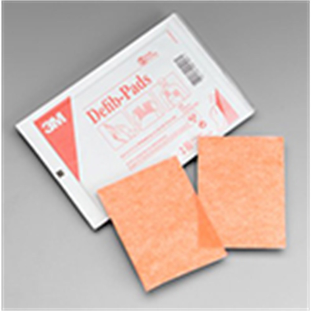 3M Defib Pad, 4-1/2" x 6", 2/pr, 10 pr/box, 10 box/case. MPN: 2346N