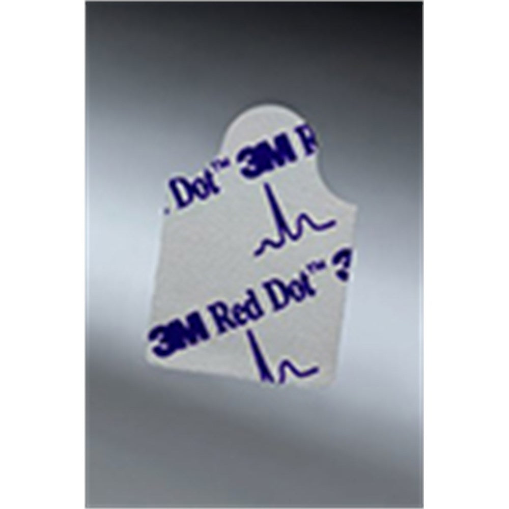 3M RED DOT Resting ECG Electrode, Conductive Adhesive, 2cm x 2cm, Tab Style. MPN: 2360