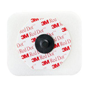 3M RED DOT ECG Electrodes, Foam Tape & Sticky Gel, Abrader, 4cm x 3.5cm, Radiolucent Stud. MPN: 2570-5