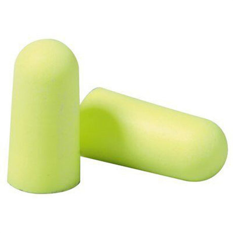 3M E-A-Rsoft Earplug, Uncorded, Yellow Neons, 200 pr/bx, 10 bx/cs. MPN: 312-1250