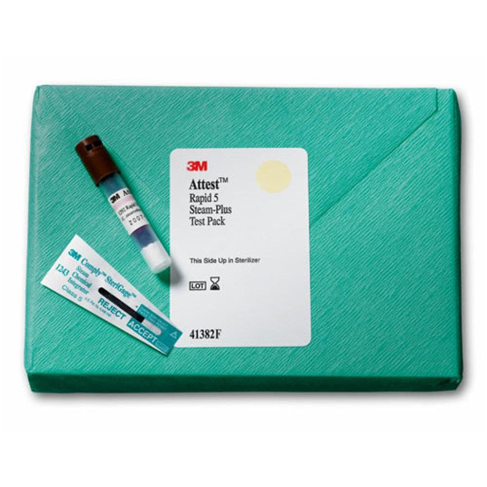 3M ATTEST Test Pack Includes: 16 Test Packs + 4 Controls, 3 Hr Readout, Brown Cap. MPN: 41382F