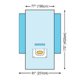 3M STERI-DRAPE Craniotomy Drape, with Ioban, 2 Incise pouch 10/cs. MPN: 6687 - Image 2
