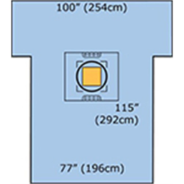 3M STERI-DRAPE Cesarean-Section Sheet with Ioban 2 Incise Pouch, 77" x 122", 5/case. MPN: 6697